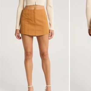 NWT ALC Pia Mini Skirt Bronze Size 2
